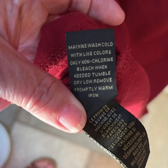 Red Head Men's Dark Red Long Sleeve Henley - Picture 7 of 7